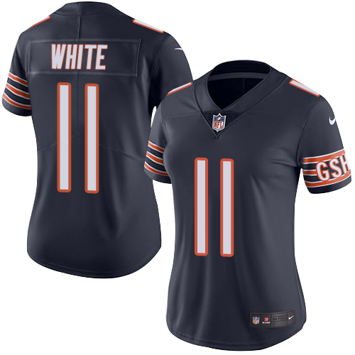 Nike Bears #11 Kevin White Navy Blue Team Color Women's Stitched NFL Vapor Untouchable Limited Jersey